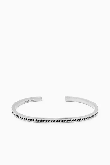 Icon Monogram Bangle S in Sterling Silver
