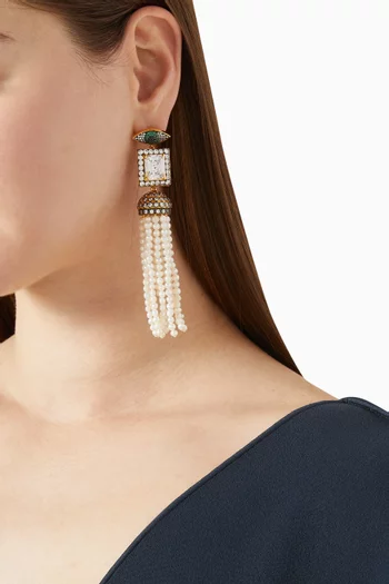 Magritte Earrings in 24kt Gold-plated Bronze