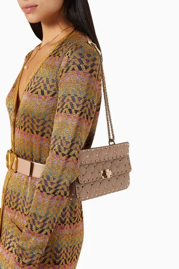 Valentino Garavani Small Rockstud Spike Bag in Nappa