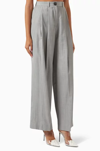 Manny Straight-leg Pants in Virgin Wool Blend