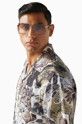 333/5 Sunglasses in Gold-tone Stainless steel