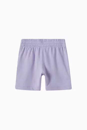 Logo Shorts in Cotton Blend Fleece