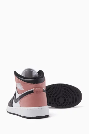 Air Jordan 1 Mid-top Sneakers in Leather