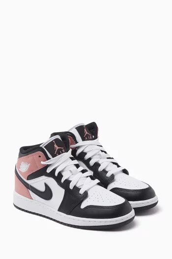 Air Jordan 1 Mid-top Sneakers in Leather