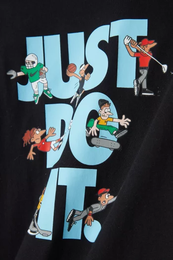 تي شيرت بطبعة قطن جيرسيه