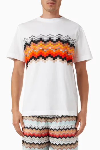 Pixelated Zigzag T-shirt