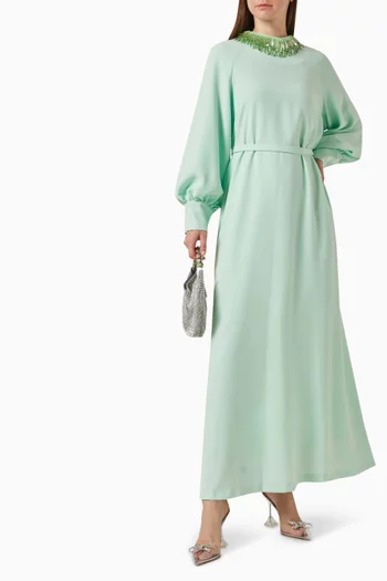 فستان آمور طويل كريب