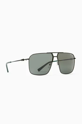 Aviator Sunglasses in Metal