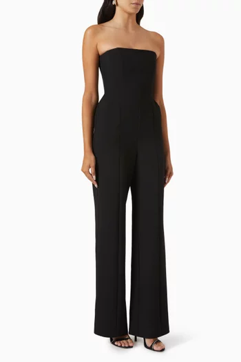Strapless Jumpsuit in Viscose
