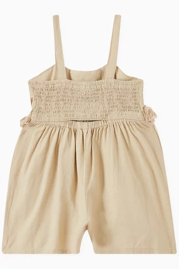 رومبر بشريط منسل مزيج كتان