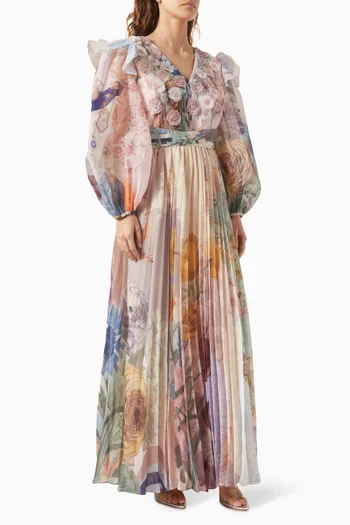 Antiquity-F Printed Dress in Chiffon