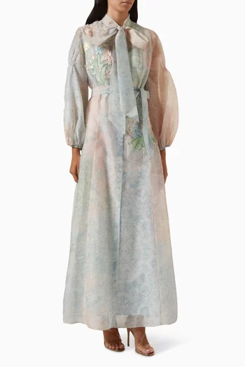 Maxim-A Sequin-embellished Dress Set in Organza