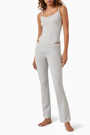 Scoop-neck Bodysuit in Cotton-jersey