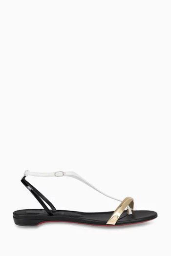 Athinita Flat Sandals in Leather