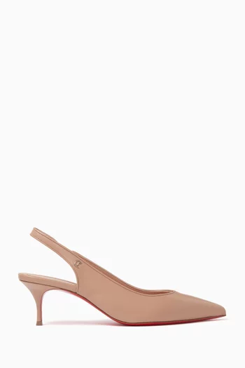Sporty Kate 55 Slingback Pumps in Leather