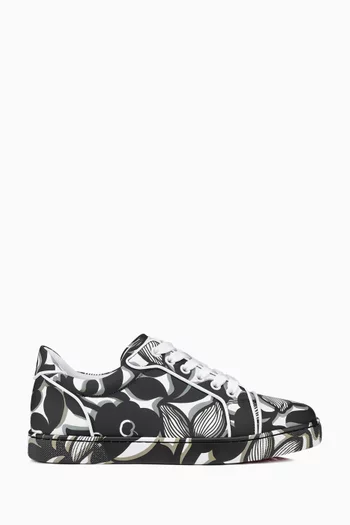 Vieira Printed Sneakers in Leather