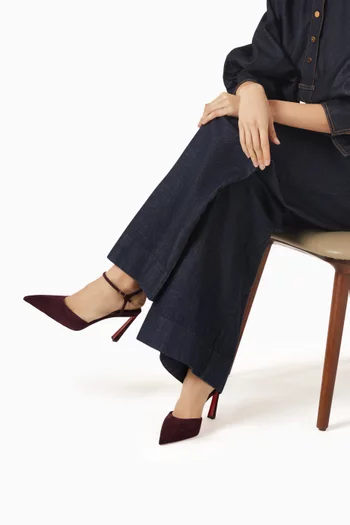 حذاء كلاسيك كوندورا ريفيرا بكعب 85 مم جلد عجل مخملي