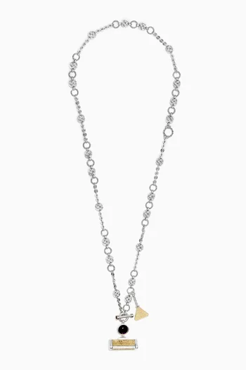 Multi-way Necklace in 18kt Gold & Sterling Silver