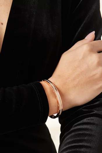 B.zero1 Diamond Pavé Bracelet in 18kt Rose Gold