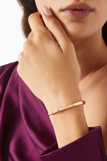 B.zero1 Essential Logo Bangle in 18kt Rose Gold