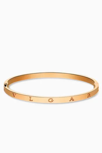B.zero1 Essential Logo Bangle in 18kt Rose Gold