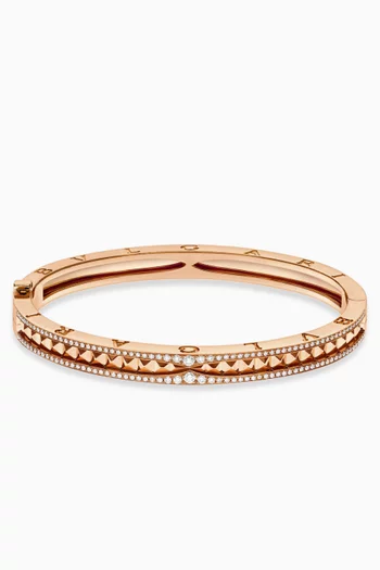 B.zero1 Rock Diamond Bracelet in 18kt Rose Gold