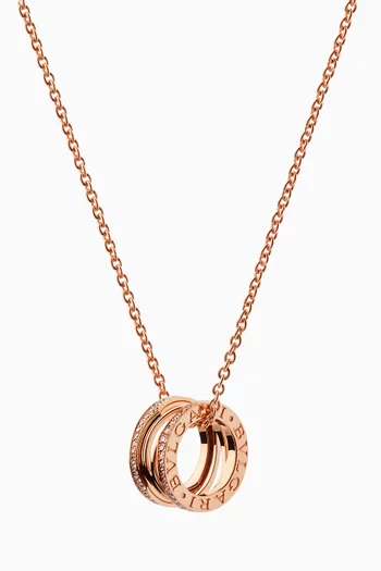 B.zero1 Pendant Necklace in 18kt Rose Gold