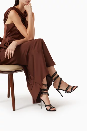 Chandelier 105 Sandals in Satin