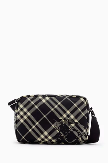 Buy Burberry Black Check Crossbody Bag For Men Online Ounass Bahrain