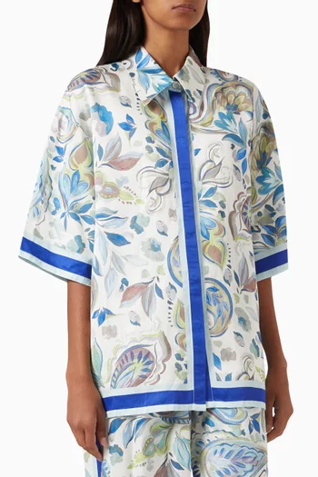 Polly Printed Oversized Shirt