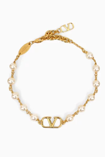 Valentino Garavani VLogo Signature Bracelet in Metal