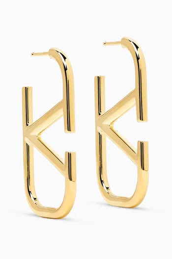 Valentino Garavani VLOGO Signature Earrings in Gold-tone Metal