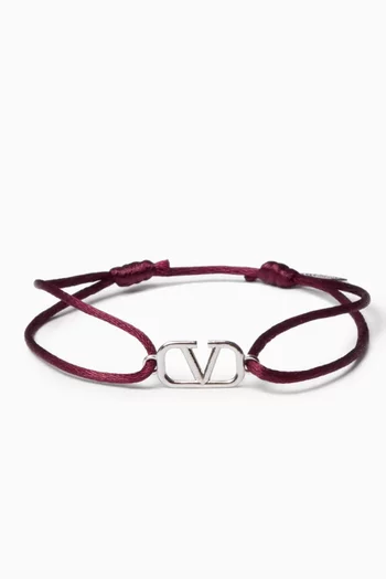 Valentino Garavani VLogo Signature Bracelet in Cotton