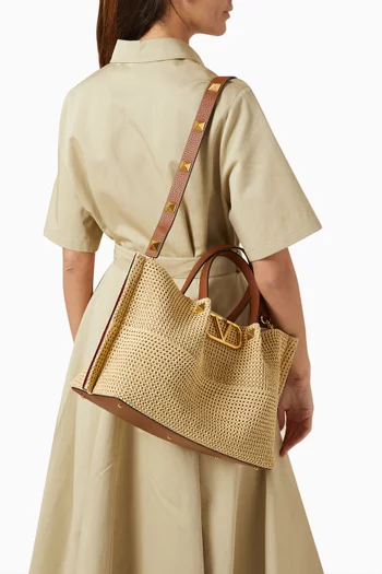 Valentino Garavani Medium Summer Tote Bag in Straw