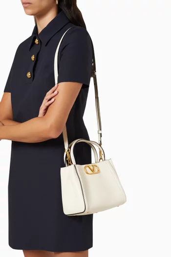 Valentino Garavani Small Alltime Top-handle Bag in Calfskin