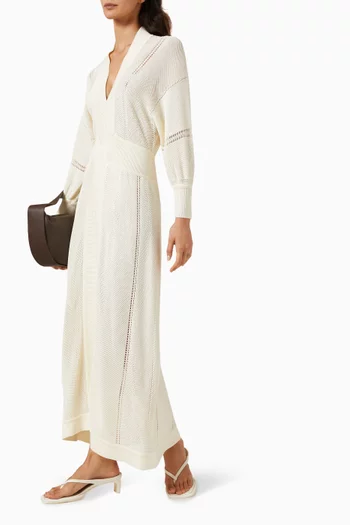 Stella Midi Dress in Cotton Blend