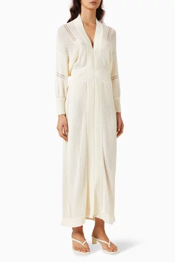 Stella Midi Dress in Cotton Blend