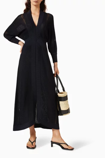 Stella Midi Dress in Cotton Blend