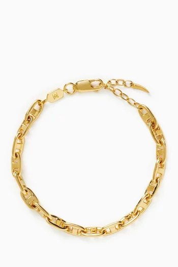 Mariner Chain Bracelet in 18kt Recycled Gold Plated Brass