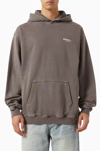 Owners Club Logo Hoodie in Loopback Jersey