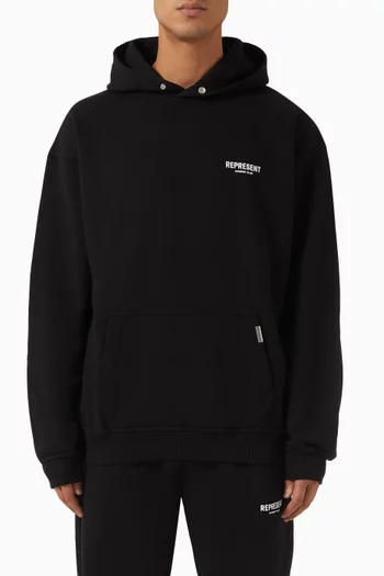 Owners Club Logo Hoodie in Loopback Jersey