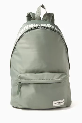 Logo Backpack in Recycled Nylon