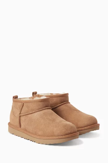Classic Ultra Mini Boots in Suede