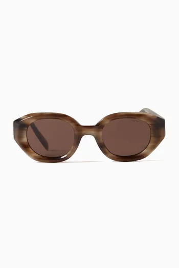 Round Sunglasses in Acetate
