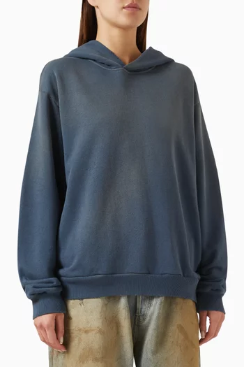 Unisex Logo-print Hoodie in Organic Cotton-blend