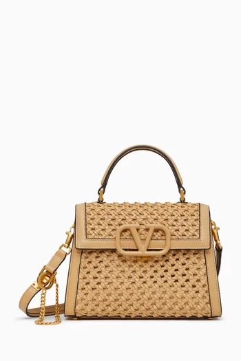Valentino Garavani Small VSLING Bag in Woven Leather