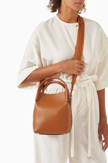Small Bale Bucket Bag in Smooth Calfskin