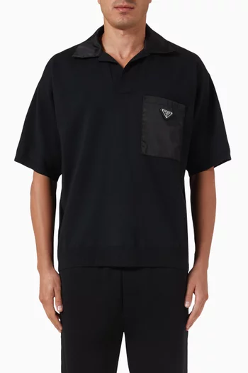 Short-sleeve Shirt in Superfine wool