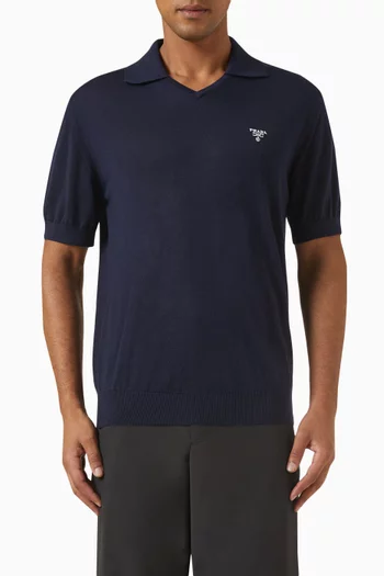 Polo Shirt in Cashmere Knit