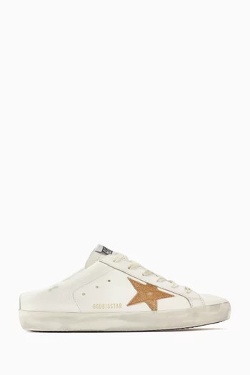 Super-Star Sarbot Sneakers in Leather & Glitter